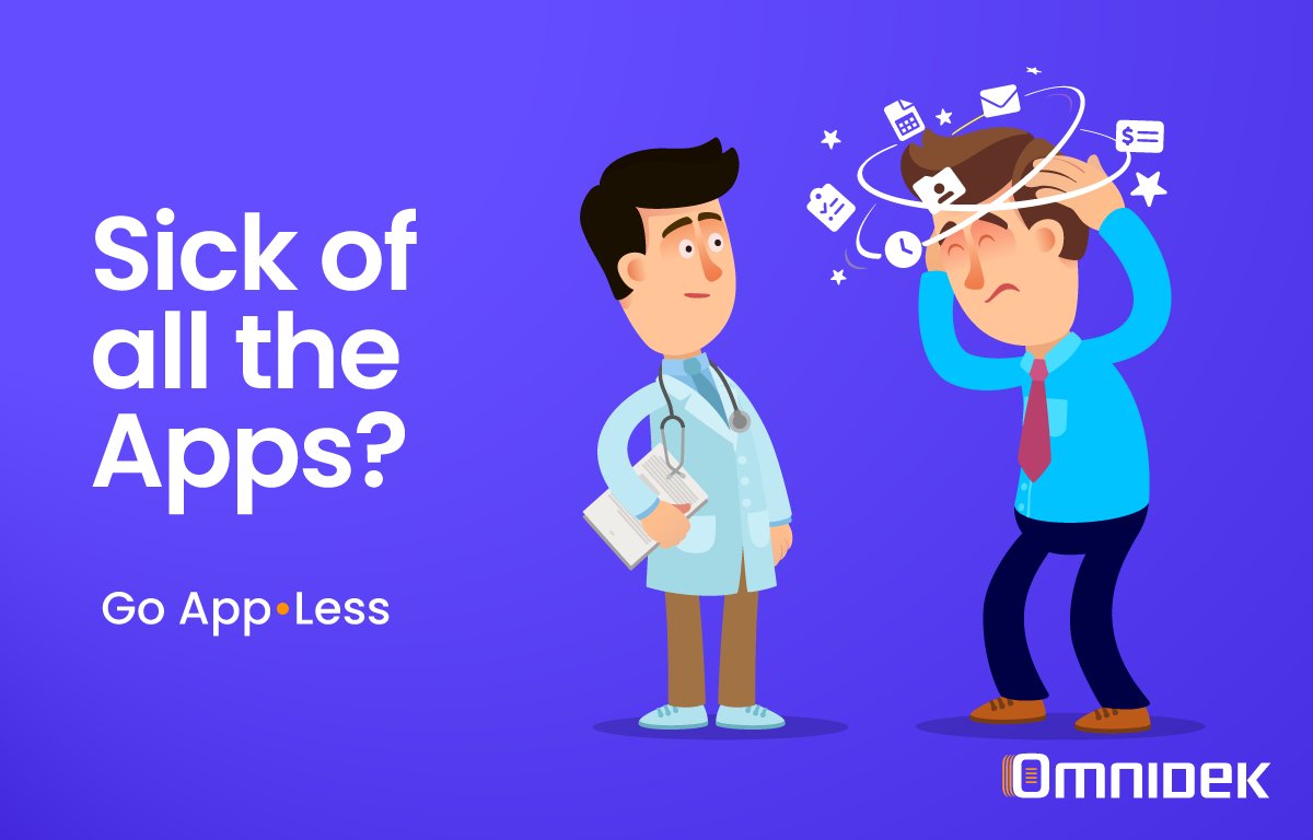 omnidek's tweet photo. Sick of using and managing too many apps? 
Go App•Less with Omnidek https://t.co/CYEO86ira6

#appageddon #appless #processes #portal #IT #finance #HR #automation #omnidek https://t.co/gxrhxGFV90