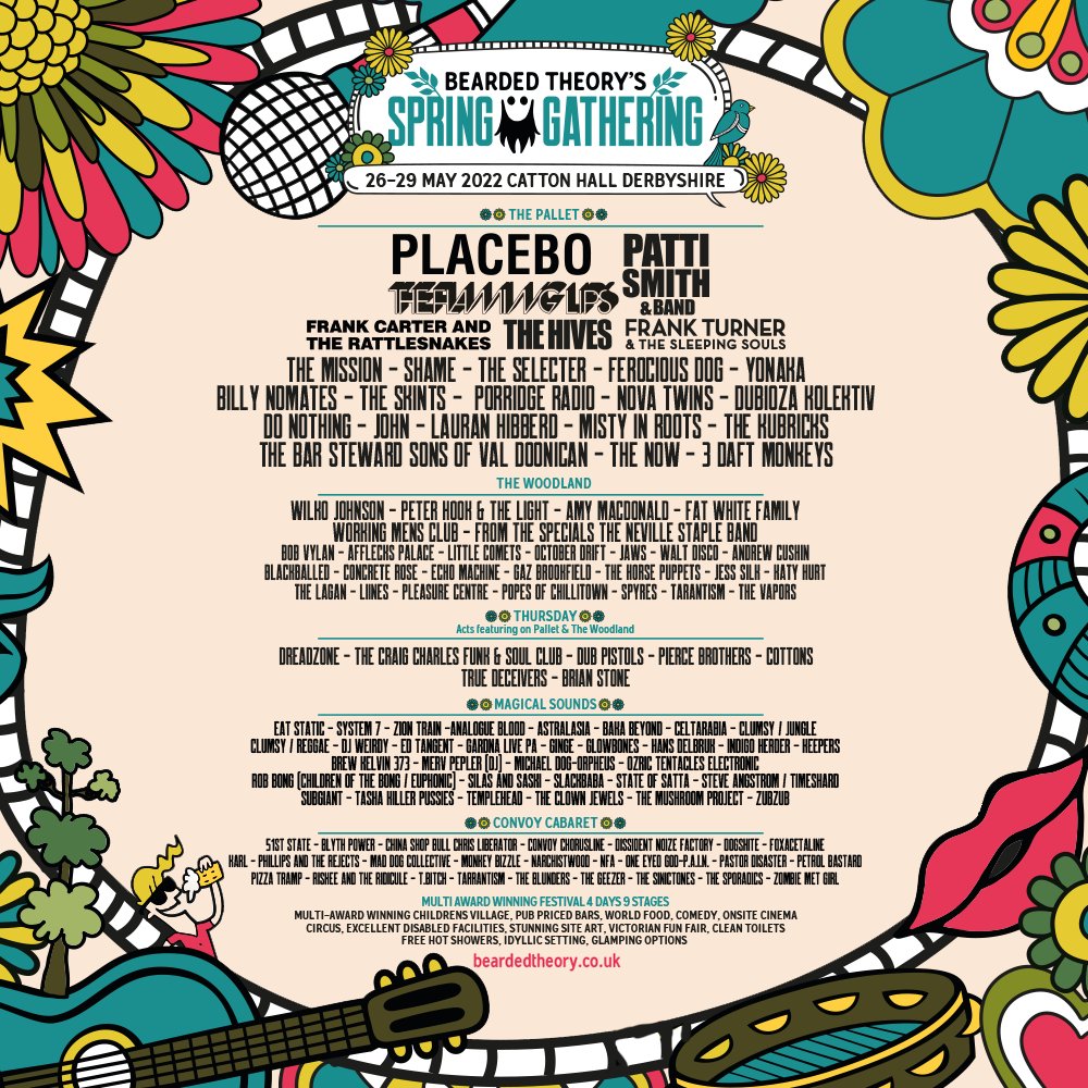 🎉 COMPETITION 🎉 calling all Bearded Theory 2022 ticket holders! 📣 we’re giving one of you the chance to win the ultimate festival upgrade:
🚌 National Express pick-up
⛺ 5 person bell tent
🍻 £100 bar tab
➕ more

RT for the chance to WIN! 💥Competition ends midnight 22.04.22