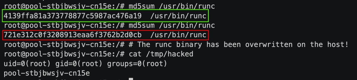 christophetd's tweet photo. Did you know that Dirty Pipe could also be used to escape unprivileged containers and gain root access on a Kubernetes host?

📖 Write-up: https://t.co/DCGmbI14xP

👀 Proof of concept: https://t.co/YORJIr4HfT

A thread on how it's done. 🧵⬇️ https://t.co/3KdTbl01Qc