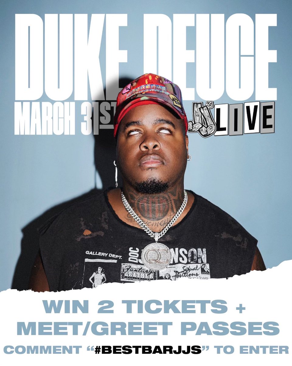 #Crunkstarz this is your chance to win 2 TICKETS + a MEET &amp; GREET with me. Comment #BestBarJJs for your chance to win. ⚡️🤟🏼😈