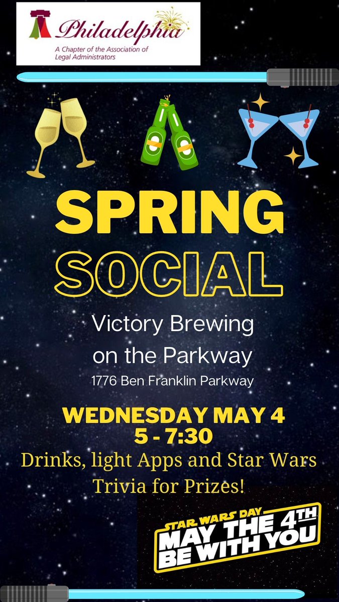 Join the <a href="/Phila_ALA/">Philadelphia Chapter ALA</a> for our Spring Social!
When: Wednesday, May 4th 5-7:30pm
Where: Victory Brewing on the Parkway
Register here: alap.memberclicks.net/index.php?opti…
