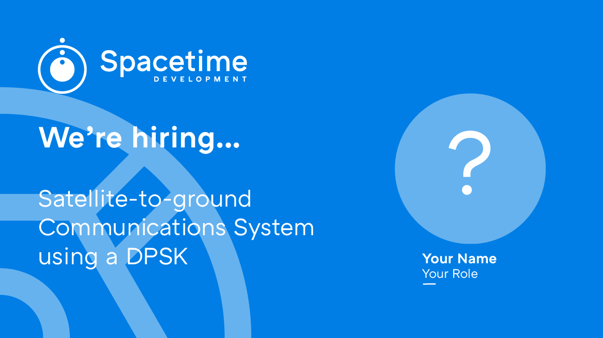 SpacetimeDev's tweet image. Looking for an internship in the space sector? 🚀

We've teamed up with @SatAppsCatapult to offer an 8-week long placement at Spacetime Development working with satellite-to-ground communication systems.

Check out the link below to learn more!

sa.catapult.org.uk/wp-content/upl…