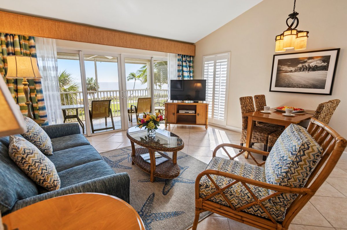 Seas the day in a One Bedroom Beachfront Suite at Casa Ybel Resort on Sanibel Island.  Reserve your getaway today! 800-276-4753 or casaybelresort.com #sanibel #beachvacation