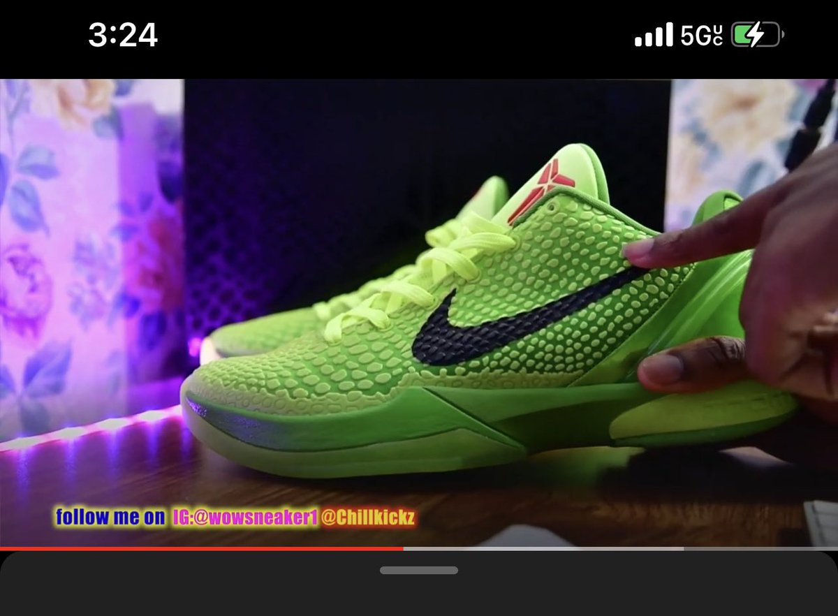 kobe 6 grinch dhgate