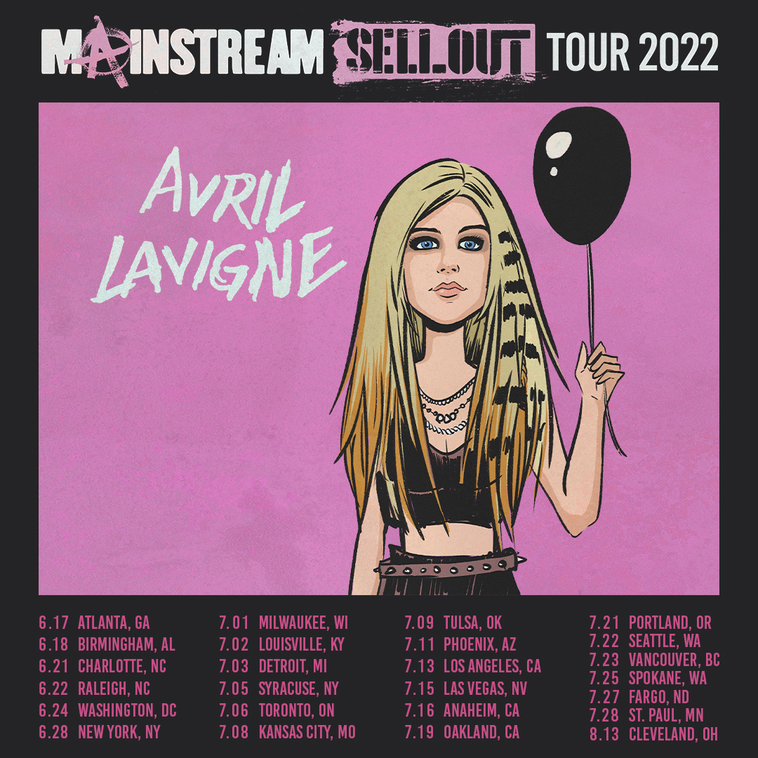 Tickets to the tour of the summer on sale now !!! @machinegunkelly 🧡☠️🖤 ticketmaster.com/avril-lavigne-…