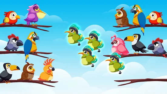Bird_Color_Sort's tweet image. Water sort puzzle game are no longer unique. With new style of sorting game with colored bird and bird singing bring definitely a challenging yet relaxing game to train your brain!