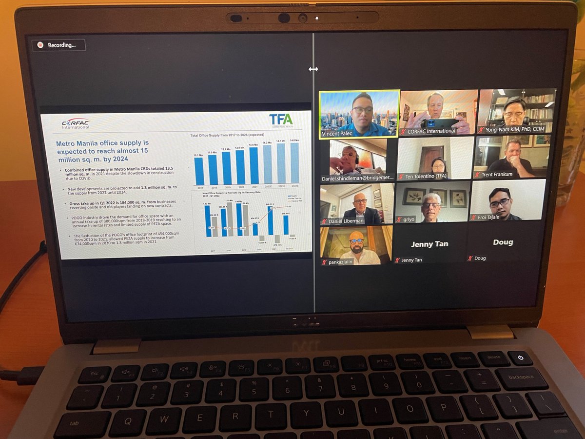 CORFACIntl's tweet photo. Virtual networking? Yes, please! Our affiliates in Asia connected online to share market updates and business development opportunities. #CORFAC #thinkCORFACfirst #GlobalCRENetwork #FollowUsFriday https://t.co/RiIdajNWAg
