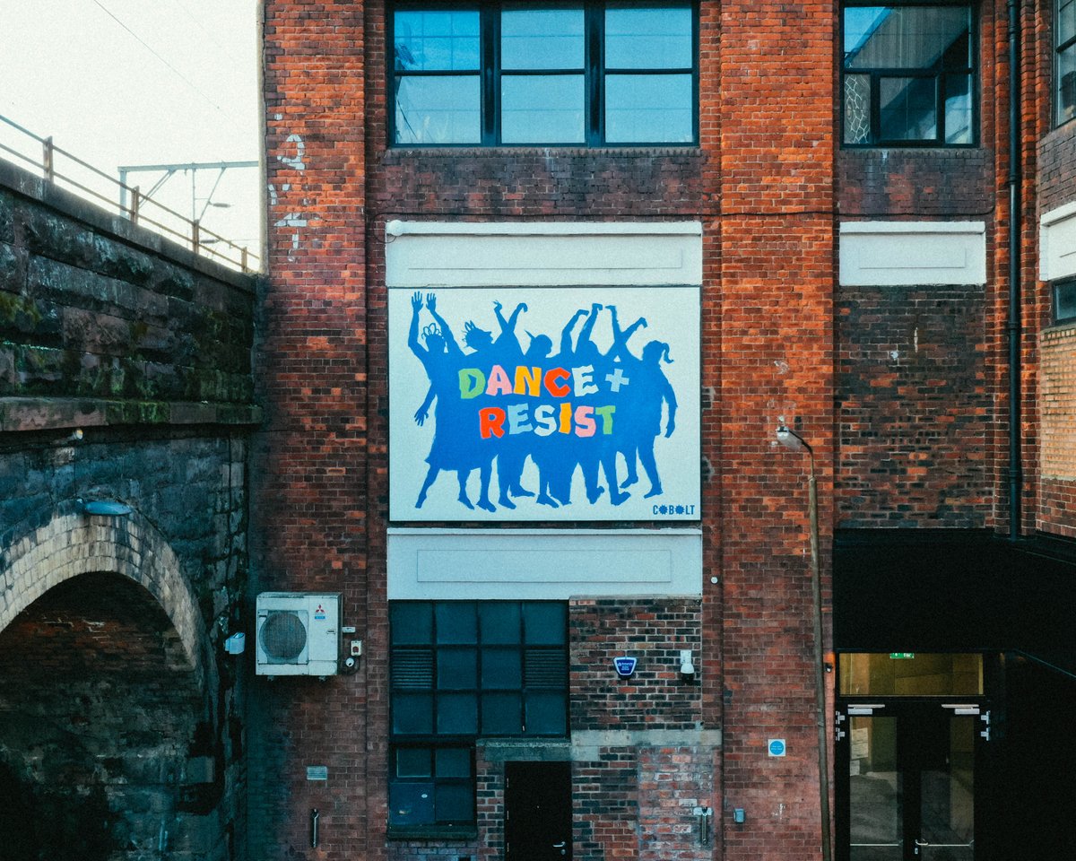 Dance and Resist, is our most recent mural at @SWG3glasgow, it is an artistic representation of Cobolt’s stance against the numerous wars that are happening around the world today. We will be selling prints of the artwork to raise money for <a href="/BritishRedCross/">British Red Cross 🧡</a>.