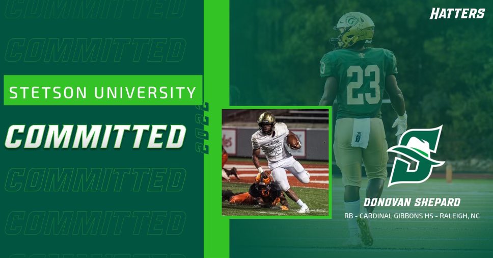 DonovanShep_23's tweet photo. #AGTG COMMITTED🟢🏝 @StetsonFootball @coachbkyoung @CoachHRichards @dredayFBO https://t.co/i4TFJhedFi
