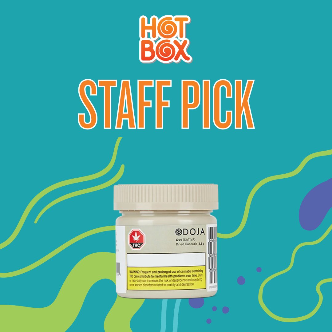 DOJA flower is hand-finished in British Columbia's Okanagan Valley and you can definitely see it in their bud! We've been reaching for C99 Sativa dominant which is dreamy, euphoric, and uplifting 😌 
 
Link in bio for free same-day deliver or pop by the shop soon.