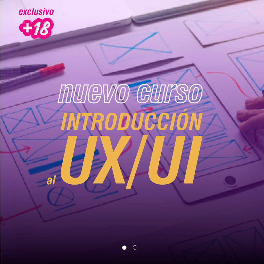 ¡Largamos un nuevo #curso de #uxui ! 🤩
📅6 encuentros los martes y jueves de 10 a 12:30hs, presencial en Puerta 18.

Para saber de que va todo este mundo que nos rodea e interactuamos continuamente, aún sin saberlo.

¡Si te interesa, escribinos!