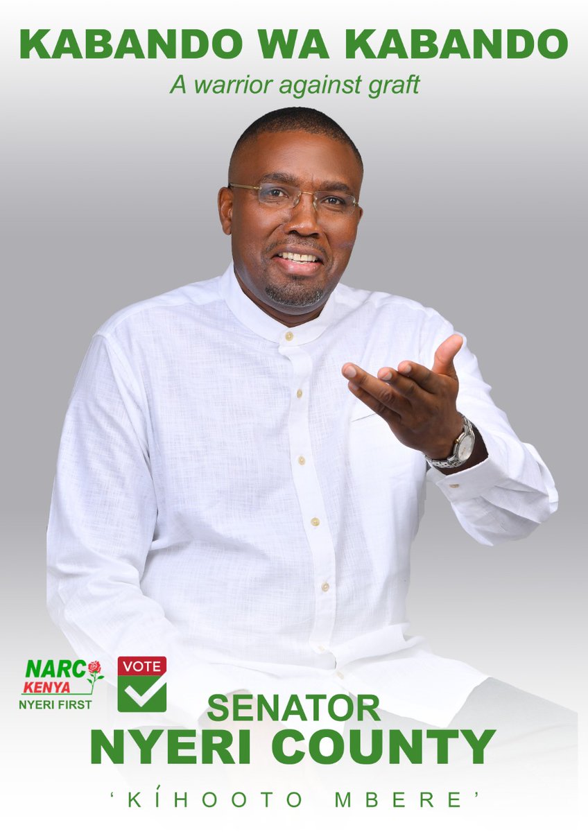 Wakabando's tweet photo. Our eyes are on #Kabando4Senator via CLEAN DECENT ISSUES PEACEFUL CAMPAIGNS #KabandoCampaign #NyeriFirst. If we agree, we agree on PUBLIC INTEREST. If we disagree, we disagree on ISSUES. Let's promote TOLERANCE, DIALOGUE, RESPECT for DIVERSITY of THOUGHTS to grow our DEMOCRACY. https://t.co/iKPQ2DMiCg