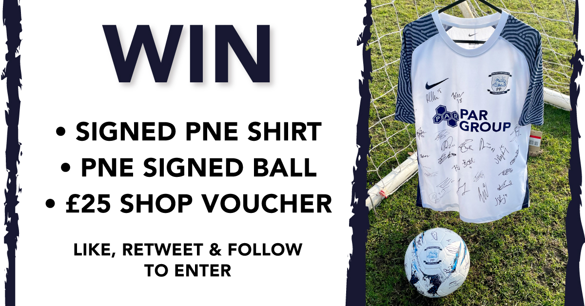 PAR_Group's tweet image. In the run up to @pnefc's  big derby against Blackpool, We are giving fans the chance to win some great prizes.

These include:
🔵Signed PNE Home Shirt
🔵Signed PNE Ball
🔵£25 PNE Club Shop Voucher

LIKE, RETWEET &amp;amp; FOLLOW our page to enter!

Winner announced 01/04/22.

Good luck!