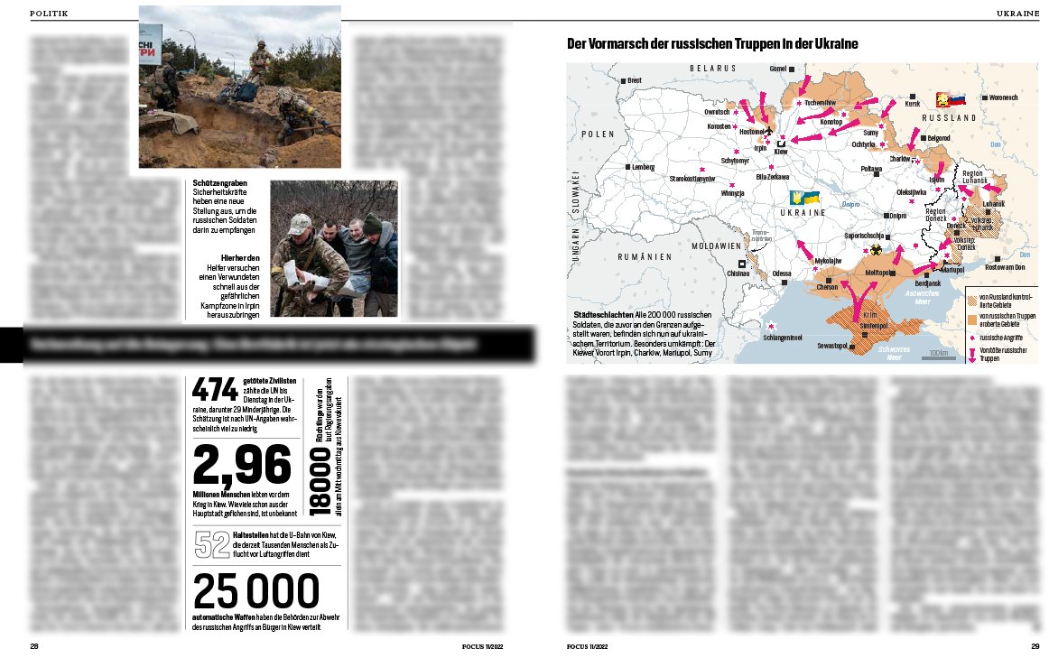 [Publication] Reportage pour Focus Magazin :

La résistance s'organise dans la capitale alors que les combats font rage en banlieue, comme à Irpin où les civils sont évacués sous les bombardements.

Avec Phlip Malzahn et Robert Putzbach aux plumes.

#Ukraine