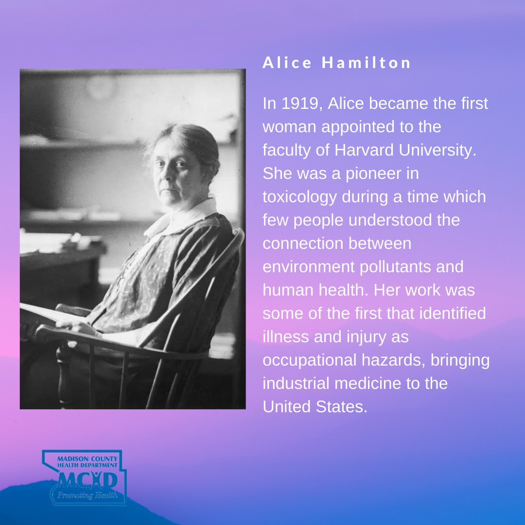 MadisonCHD's tweet image. March is Women's History Month, and the MCHD would like to honor the woman in history whose legacy in health and science paved the way for the women of today.