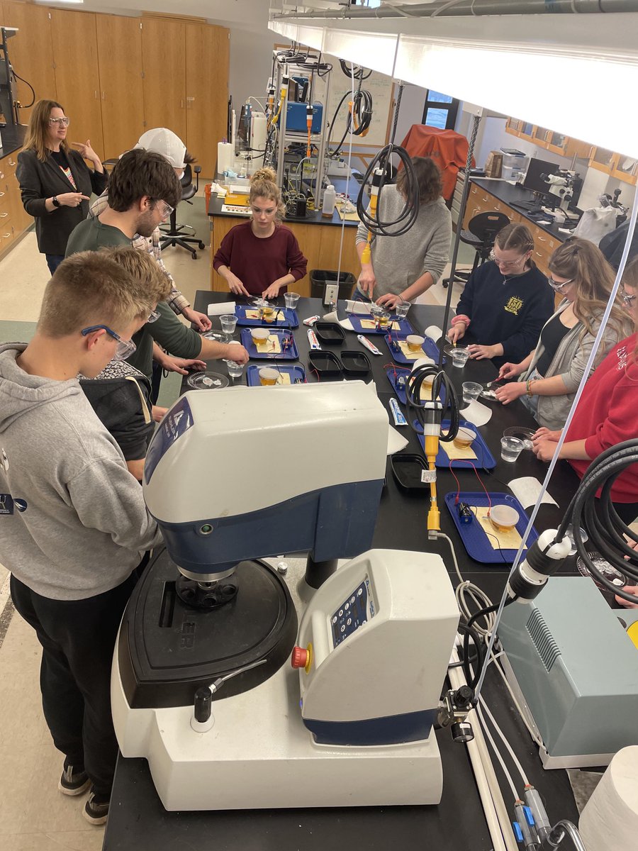 Students did an electroplating  experiment turning copper into brass by utilizing redox-reactions and listened to a presentation from the Aero design team. #akronengineering ⁦<a href="/MrsKeenerFHS/">Ms. Keener</a>⁩ ⁦<a href="/Falcon_update/">Firelands Falcons</a>⁩