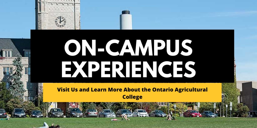 We're excited to finally welcome you and your high school students back to the University of Guelph campus for a day of experiential learning! 🧑‍🏫🏫

For a wide range of topics and information on how to book: bit.ly/3CIngKR 🌿🐝🌞🌻

#OAC #onted #highschool