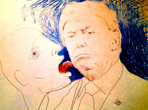 berteelen's tweet photo. New artwork for sale! - "Close encounter // #fakenewspresident" - https://t.co/vquoS8EjLq @fineartamerica https://t.co/rTgu1A7vuW