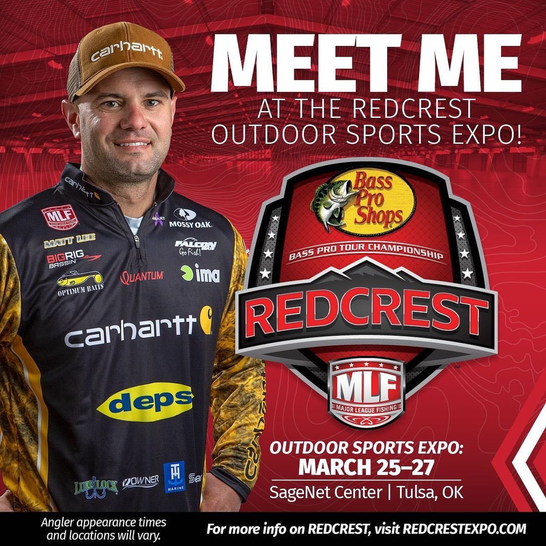 Meet Optimum Baits / ima Pro Matt Lee at Redcrest Outdoor Sports Expo. March 25th - 27th Tulsa, Ok.
#optimumbaits #imalures https://t.co/WRIxyi3sRE