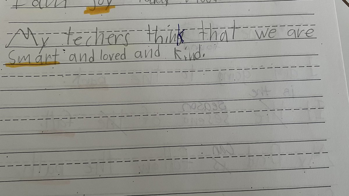 KelsMcShea's tweet photo. That amazing moment when your students truly feel loved, believe they are smart and kind! Putting it in writing makes it so real! 🍎❤️🍎❤️ https://t.co/blGjs0dRYL