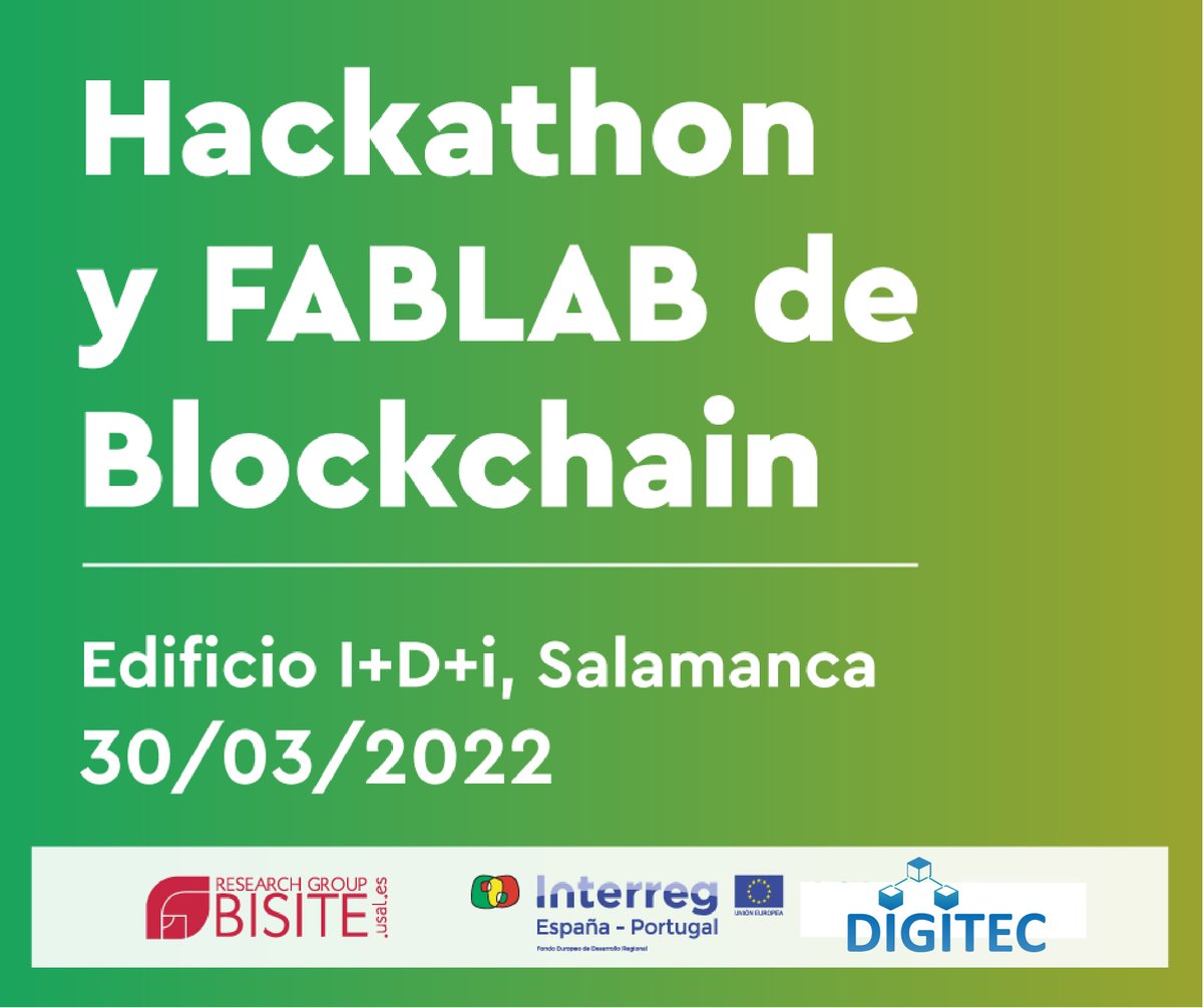 ProyectoDIGITEC's tweet photo. 🇵🇹 Em Ílhano 
🌐 Blockchain | Dlt Fablab
📝  Data limite para o registo: 29/03/2022
✍ Registo: https://t.co/vQiQDfWVXb https://t.co/GSyBlDTZ3f