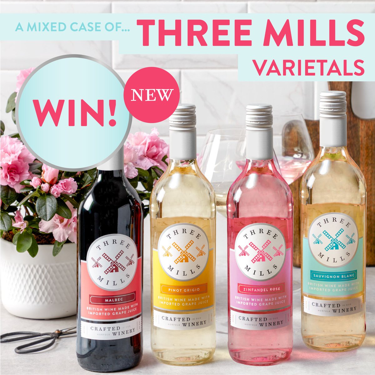 #GIVEAWAY 🎉
Happy Mother’s Day! We are giving you a chance to WIN a mixed case of Three Mills wine 😍 What a treat for mum!
For your chance to #WIN simply RT &amp; FOLLOW <a href="/SaversHB/">Savers</a> 🙌

18+ and UK residents only. Ends 29/03/2022. T&amp;C’s apply. bit.ly/3hic1ik