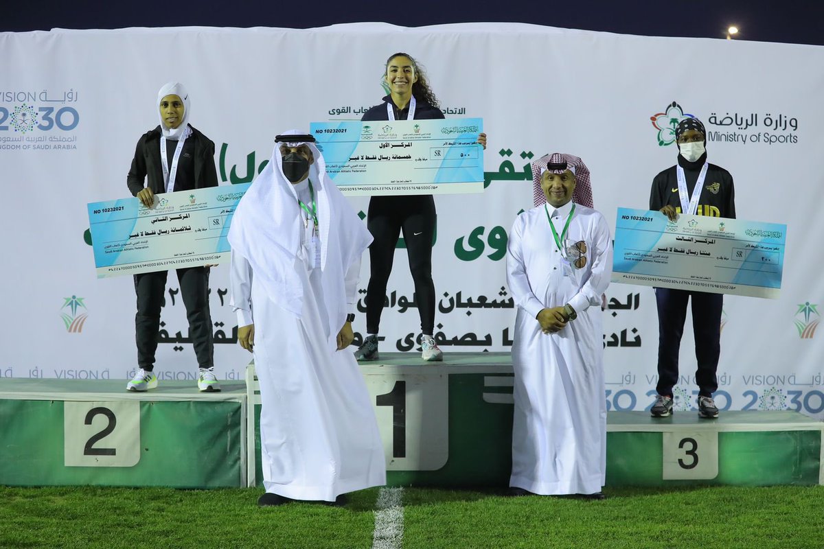 saudiathletics's tweet photo. النتيجة النهائية لسباق 100 متر. 

#ملتقى_المملكة_لألعاب_القوى_للسيدات
#صفوى https://t.co/oxOMmW2CAp