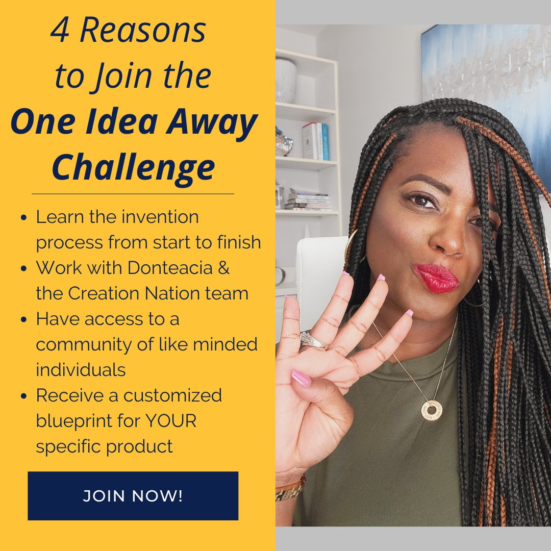 donteacia's tweet photo. We’re dropping a FREE 5-day challenge to help you jump-start your invention!

The challenge starts on March 28, 2022, and registration won’t be open forever. Save your spot now and get ready for a life-changing challenge!
Join the challenge here: https://t.co/8zA2gtI8Ie https://t.co/uJ5bP1ne1V