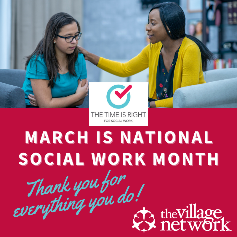 TVillageNetwork's tweet photo. Happy Social Work Month! These amazing individuals have been an integral part of TVN since 1951. Today we have 125 social workers helping to create brighter futures! The pandemic has shown that #TheTimeIsRightForSocialWork and we could never thank them enough! #SWMonth2022 #NASW https://t.co/5SKtruzN1W