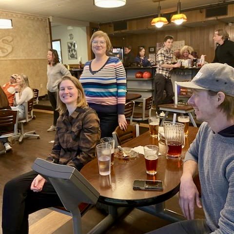 GlassArtDesign_'s tweet photo. We're so grateful for our amazing  team of artisans, designers, installers, deliverers, sales &amp; accounting team, managers &amp; more that work hard as we continue to grow.  It was a fun night out celebrating together!
 #thankyou #teamwork #celebrate #bowling #newyear #newproducts https://t.co/PhbERnQujy