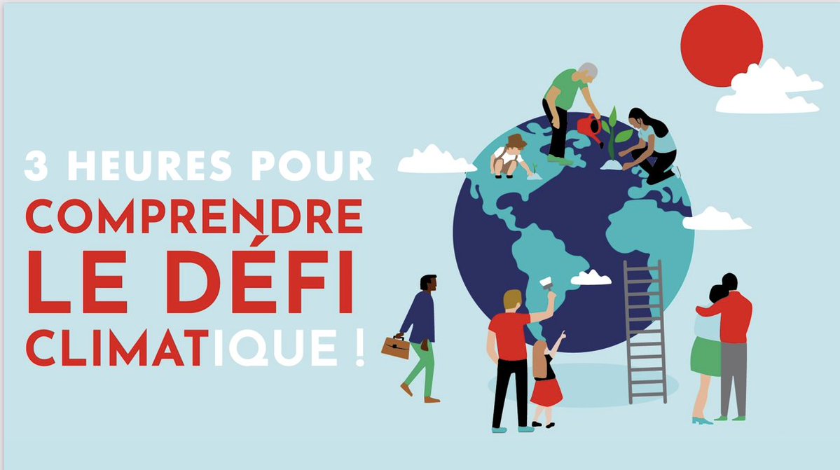 [#GrandDéfiÉcologique]
#Citoyens, inscrivez-vous afin de participer à l’atelier @FresqueDuClimat ! 🌦
➡️ 3 heures pour comprendre le changement climatique en participant à un atelier ludique, participatif et créatif.
⏰ Du 28/03 au 01/40 de 14h à 17h
👉legranddefiecologique-citoyen.ademe.fr/session/72128a…