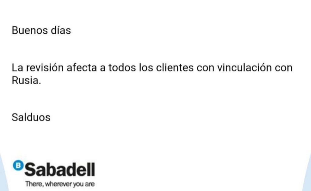 LuisCastroTV's tweet image. Al parecer los bancos españoles, como el ejemplo de @BancoSabadell , se están dedicando a "revisar" las cuentas de todos los clientes rusos o vinculados con Rusia...
¿Cuándo le permitirán al público "revisar" sus mañosas y tramposas prácticas?
Banca mundial=Sarta de delincuentes!
