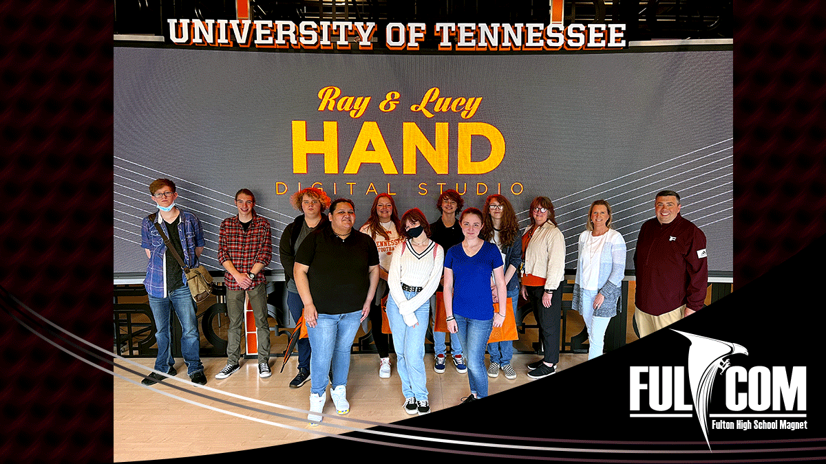 Quill_Falcon_1's tweet photo. 03 Our FulCom &amp; Falcon Quill students were fortunate to attend a full day learning about @UTCCI. Faculty &amp; staff were amazing. Ours students are still buzzing about it. Thanks to everyone! @UTKDailyBeacon @151Creative @WUTKTheRock  @FultonMorrell @WKCSradio @FultonHigh @CTE4KCS https://t.co/QPu69OFAlA