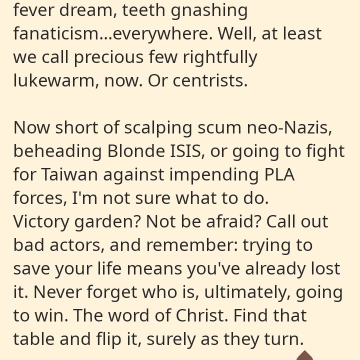 SaintlyWarfare's tweet image. #Links, #freewrites, #prose. We're strikingly similar, you know.
Carbon based, mostly water, nature, nurtured; you just believe in Oceania and I root for a bastardized version of East Eurasia. 
We're probably all wrong, you and I. 
I hope we can stand together, uncorrected.