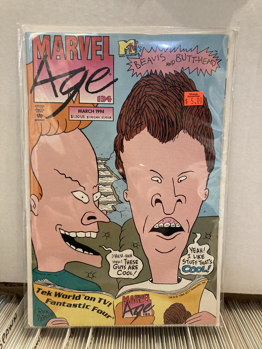 strangeadventrz's tweet photo. Hereโs a time capsule for ya! #beavisandbutthead #tekworld #marvelage #betterasbackissues https://t.co/3pIxIvt8tq