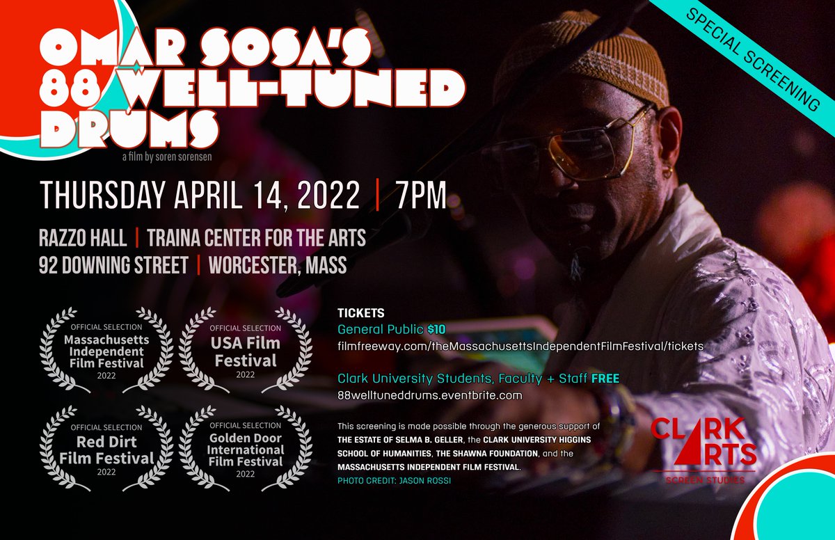 omarsosafilm's tweet photo. Come see a Massachusetts Independent Film Festival special screening of our film at @ClarkUniversity April 14th at 7PM! TICKETS $10: https://t.co/FyJGpM43MU https://t.co/t4vWhb5tz4