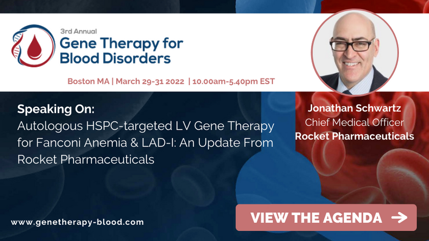 RocketPharma's tweet photo. The third-annual @_GeneTherapy for #BloodDisorders event kicks off March 29, and we’re thrilled to be virtually joining fellow industry experts. Don’t miss all the #GeneTherapy insights, including a presentation from our CMO, Dr. Jonathan Schwartz: https://t.co/tLrwGTJ5vA https://t.co/xLYLCGl4OD