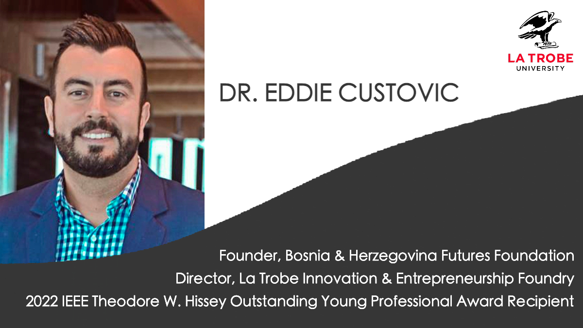 Adversity isn't something <a href="/latrobe/">La Trobe University</a>’s <a href="/EddieCustovic/">Dr. Eddie Custovic</a> fears. From his start as a refugee of #Bosnia and #Herzegovina, to receiving the 2022 <a href="/IEEEorg/">IEEE</a> Theodore W. Hissey Outstanding #YoungProfessional Award, he sees challenges for what they are: opportunities: bit.ly/3qAUhUi