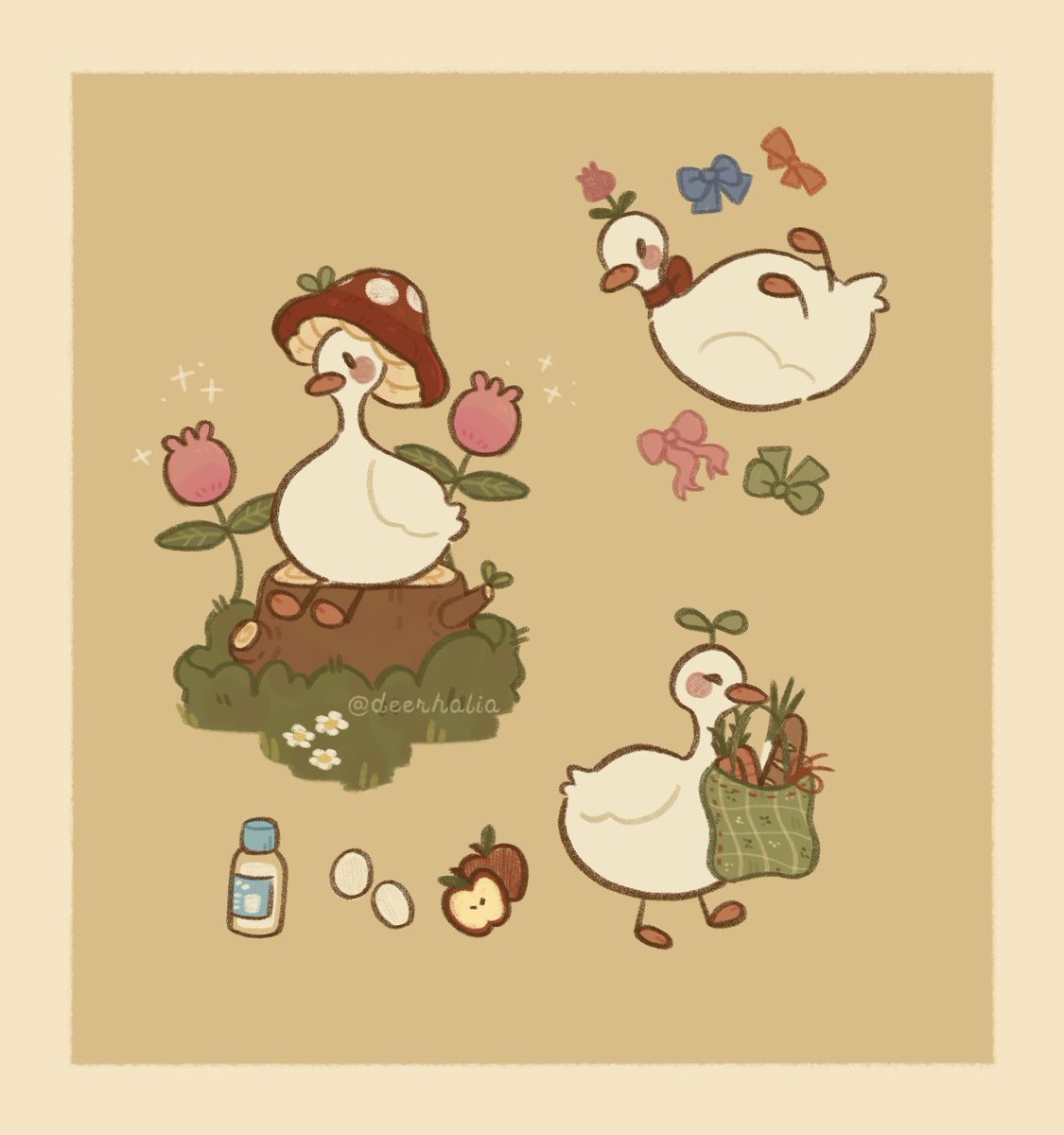 🌷🦆✉️