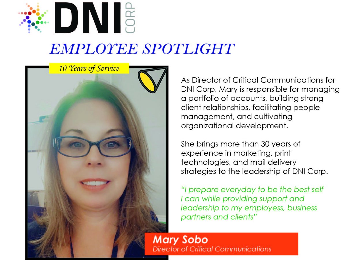 Celebrating #womeninprint this month by acknowledging the excellent leadership &amp; customer focus of Mary Sobo! Mary ensures we deliver on our company promise everyday by adapting to changes and listening to our customer's needs.

No limit for what powerful women can accomplish!
