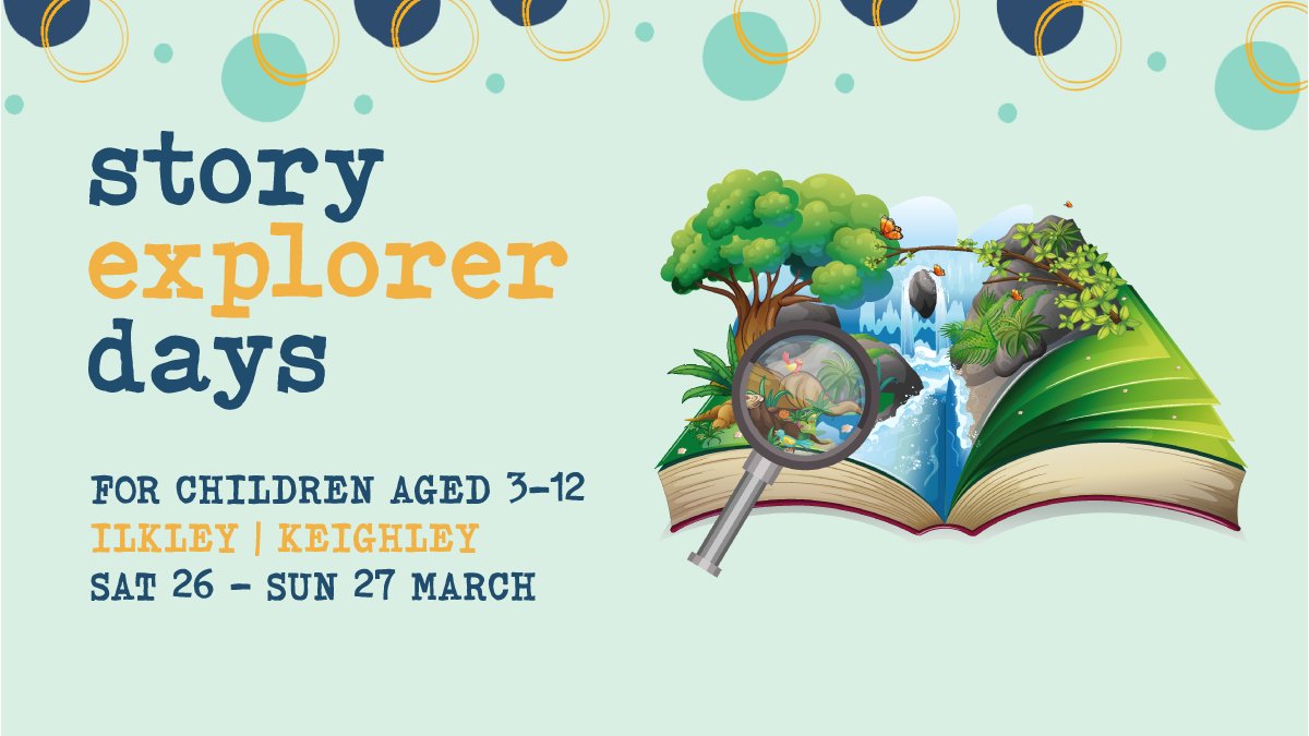 Today's the day! The first of our #StoryExplorerDays takes places today in Ilkley 🤩

Not sure what's on? We've got free drop-in sessions as well as author events! 

You can still get tickets online or head to the Box Office at All Saints' Church! ilkleylitfest.org.uk/whats-on

#ILF22