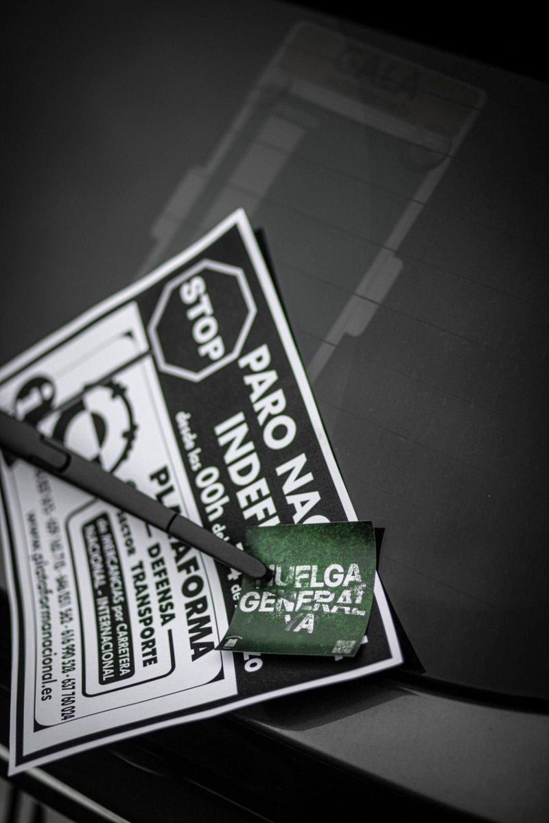 ¡NI UN PASO ATRÁS, HUELGA GENERAL! 💪⚒️

#HuelgaTransporte #HuelgaTransportistas