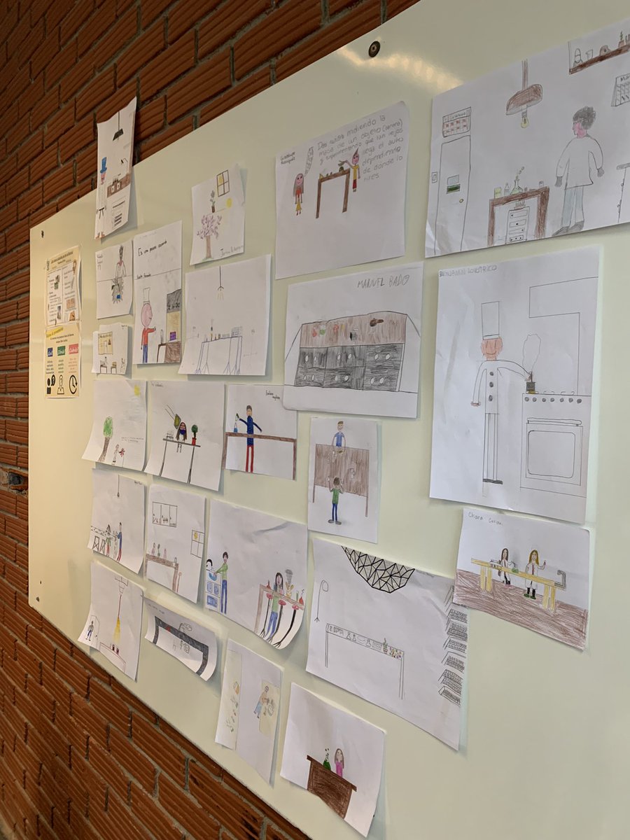 ana_perezespagn's tweet photo. Cada año este mes trabajo el tema de la mujer en la ciencia 🧪👩🏽‍🔬

👉🏼Para mi sorpresa este año el 30% de los dibujos tenían mujeres como científicas (siempre era menos del 10). Todas ellas dibujadas por niñas.

💪🏻 sin duda hay mitos y prejuicios que como sociedad estamos rompiendo https://t.co/qkWN9fNTbD