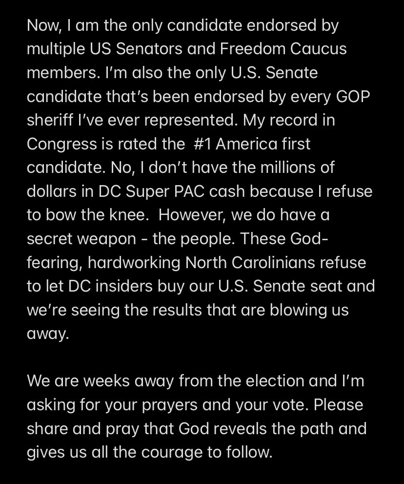 RepMarkWalker's tweet photo. #ncsen #MarkWalkerVictory https://t.co/UEJJOXpPGC