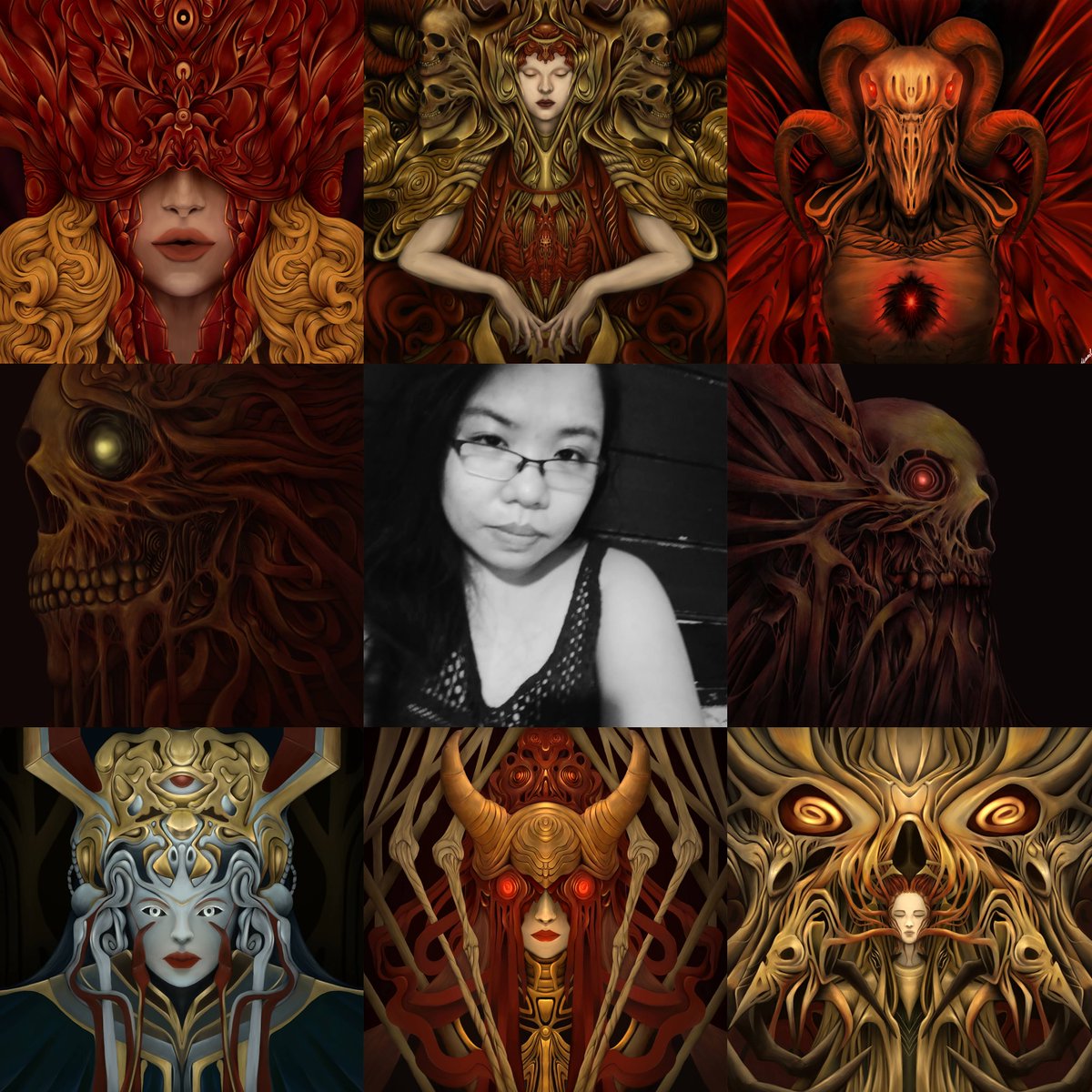 marilsolstice's tweet photo. Most of my work combines figurative and abstract elements that aim to depict my inner universe. It involves themes of the human condition with a dash of cosmicism structured within a developing storyline. This is my journey so far 🧵 https://t.co/9BF8j1eAxB