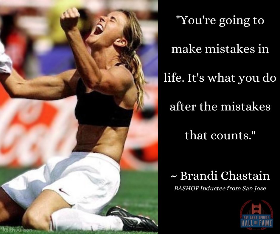 BayAreaSportHOF's tweet photo. Make everything you do count especially when playing sports! 🙌🏼
#BASHOF #WomeninSports #Soccer #WomensHistoryMonth #SportsFan https://t.co/9IFmM366Nv