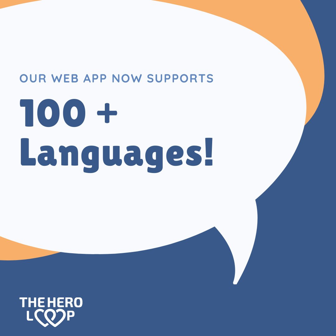 Continuous improvement is part of our business values. We rely on it in all we do at The Hero Loop. 🤩

Happy to inform everyone that now TheHeroLoop supports 100+ languages so it can be used anywhere in the world. 🌐

#BeaHero #MakeaHero #KeeptheLoopGoing