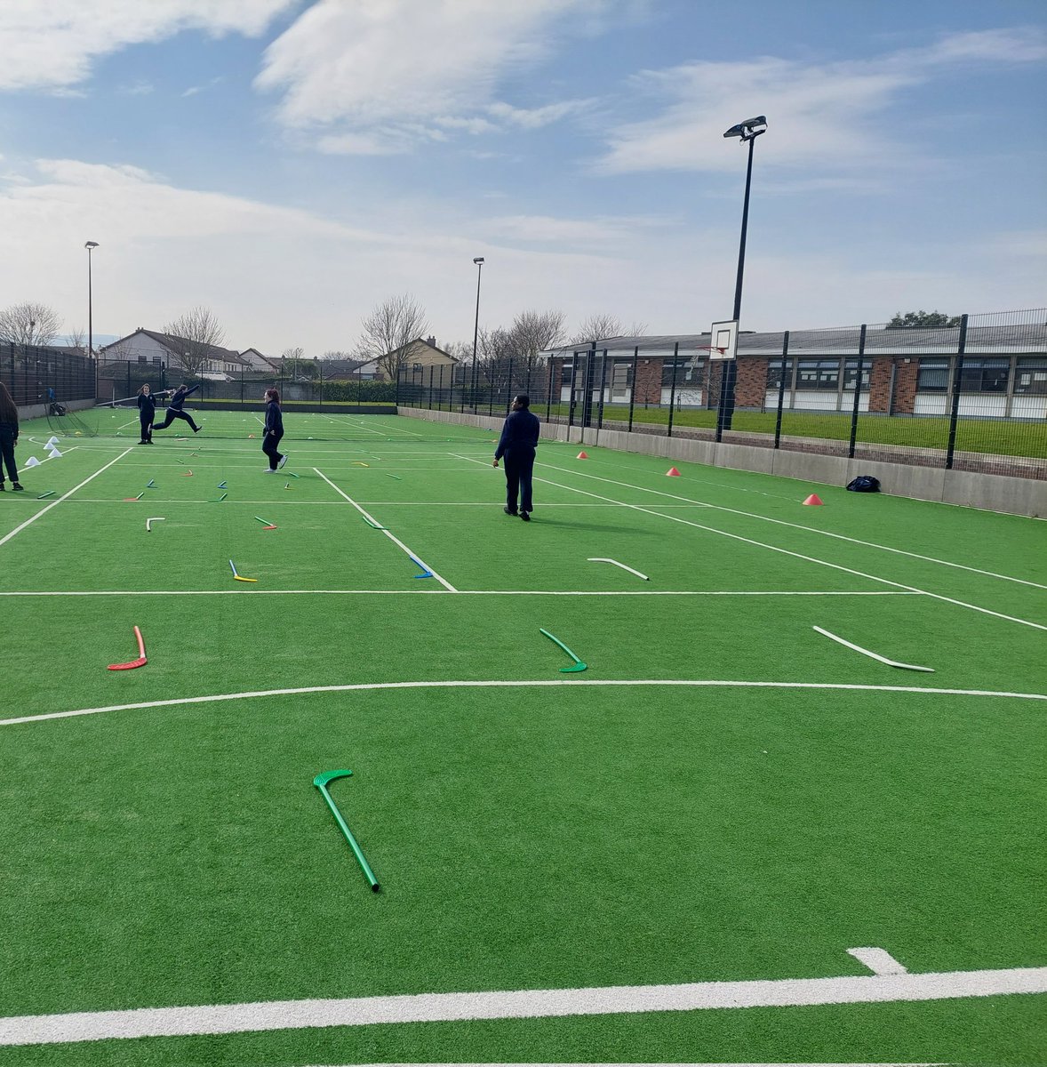 StpaulsgPE's tweet photo. 3rd Years took part in the Triple Jump 👏👏 We used hockey sticks to guide students with the hop (same foot), skip (different foot) and jump (two feet) movements https://t.co/hKXxBT6WIV