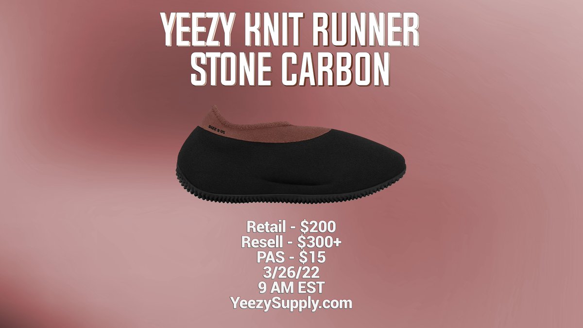 Yeezy Knit Runner (Stone Carbon)👟
- Form Closes @ 9 PM EST TONIGHT!
- Big profit margins!
- hpr.co/dcNomJQlBmJM5_…