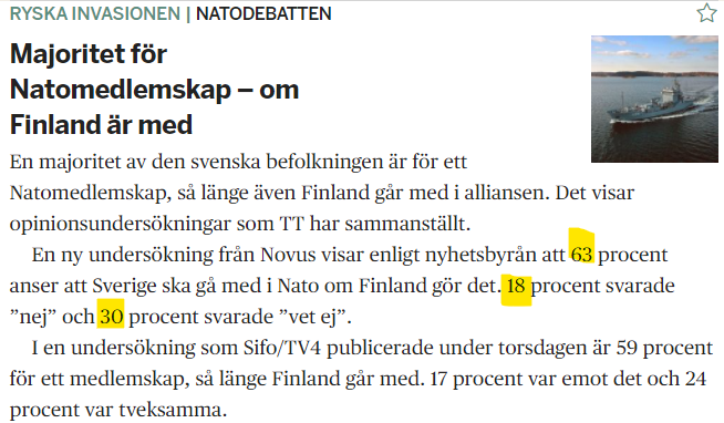 Är det flyktingarna från Ukraina som gör att man kommer upp i 63+18+30 = 111%?